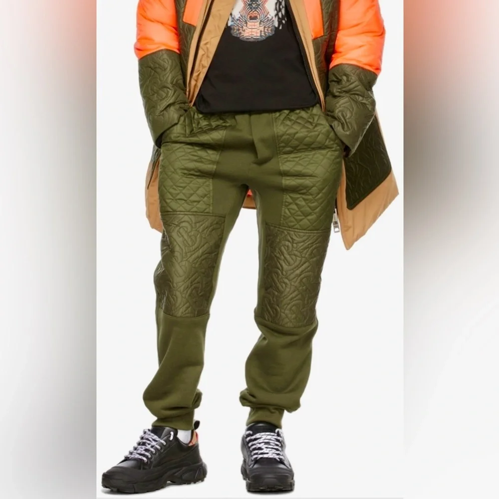 NWT BURBERRY Boy's Timothie TB Monogram Drawstring Jogger Pants Size 6Y (116 cm)
